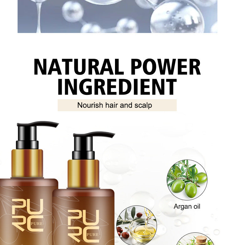 Ginger Biotin Three-piece Shampoo Conditioner Repair Dry And Frizz Essential Oil