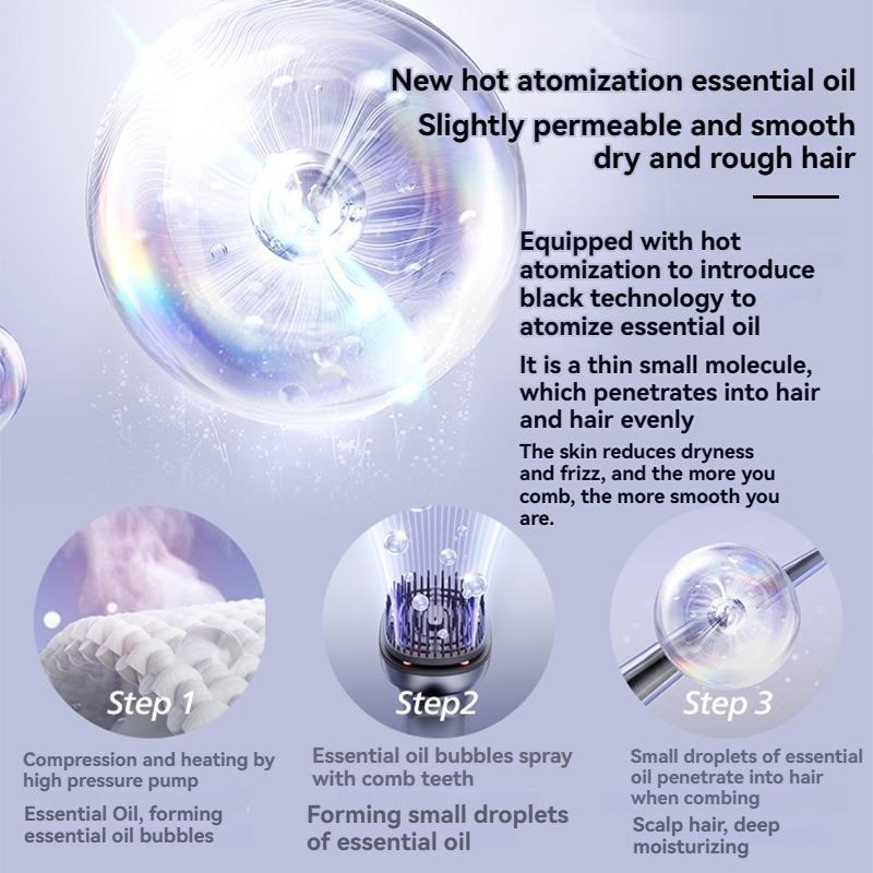 Electric Brush - Multi-function Scalp Massage Comb, Can Hold Hair Oils