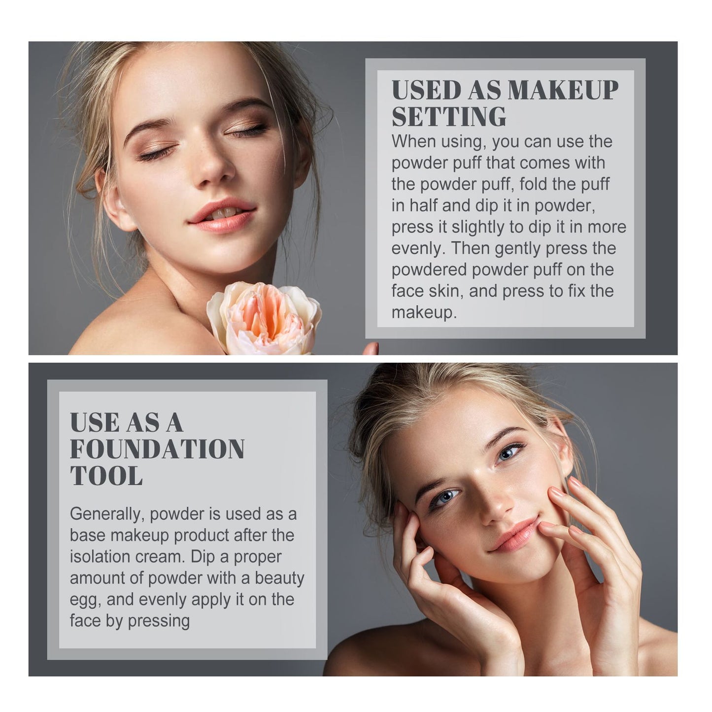 Long-lasting Finishing face powder