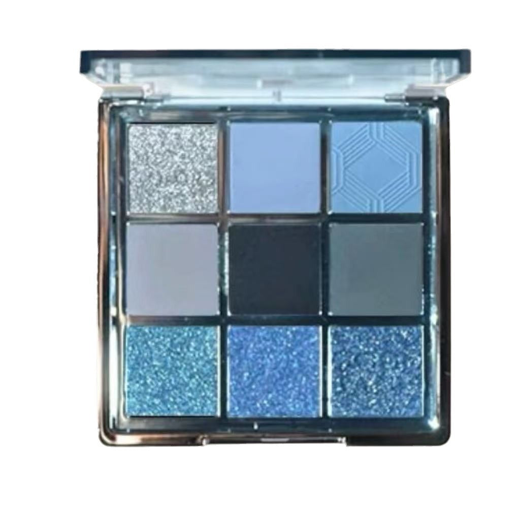 Ice Permeable Blue Smoked Eye Shadow Plate Matte