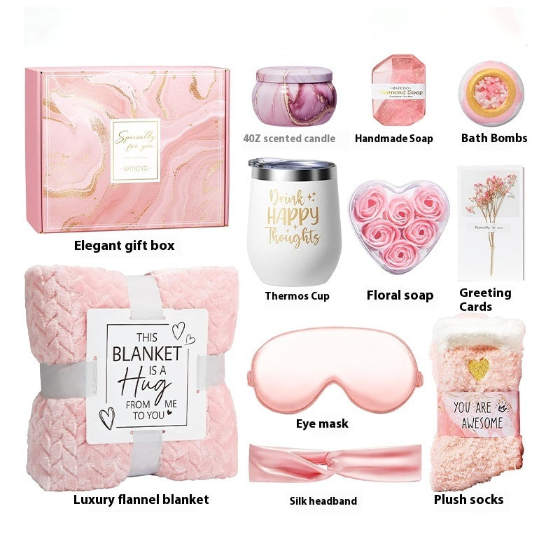 Aromatherapy Candle, Soap, Bath Set Gift Set Birthday