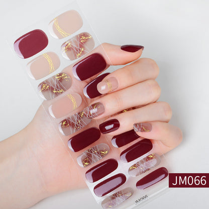 Waterproof And Durable Semi-curing Gel Nail Sticker