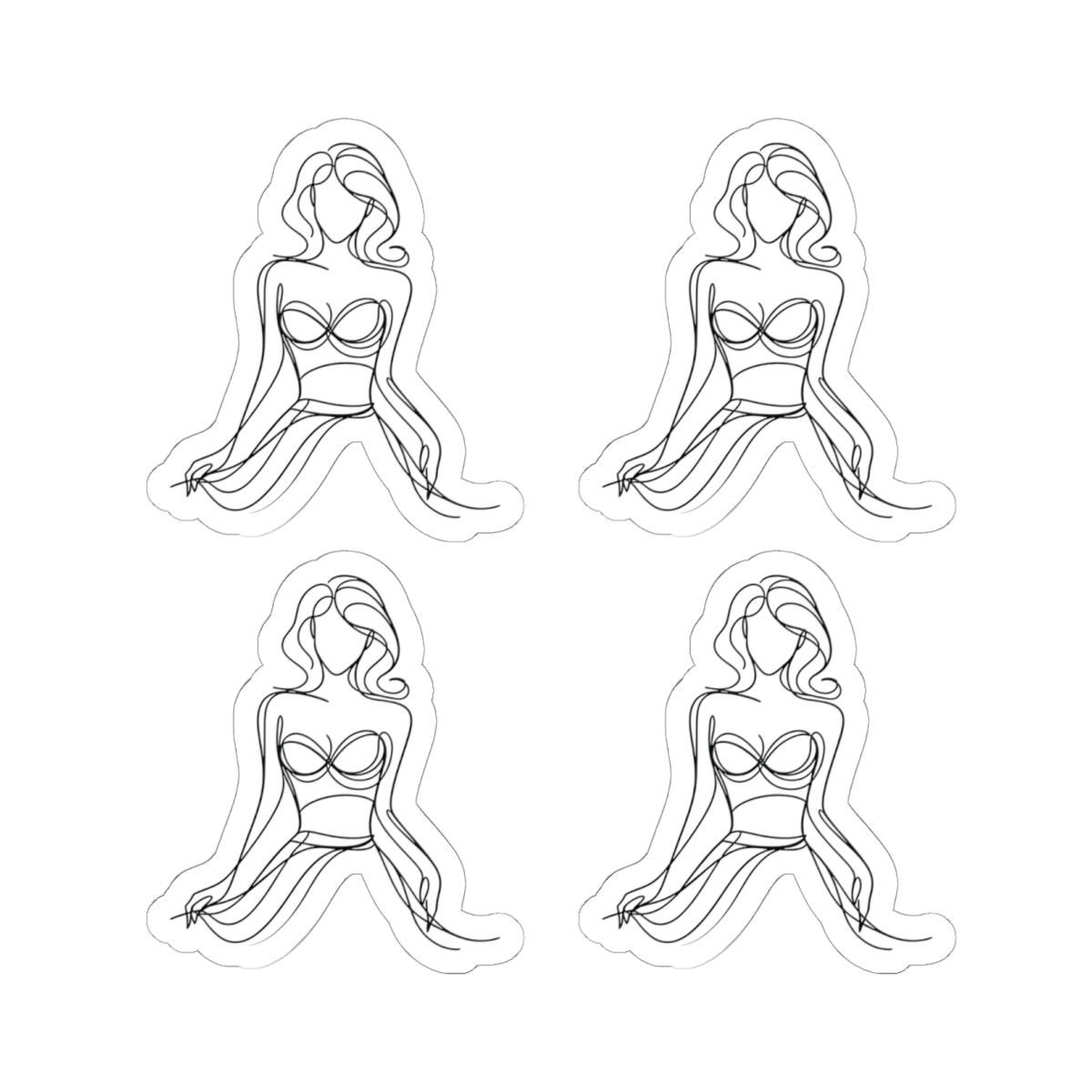 Cause I'm a Woman Kiss-Cut Stickers for Personal Expression, Laptop Decor, Artsy Journal Accessories, Gift for Friends