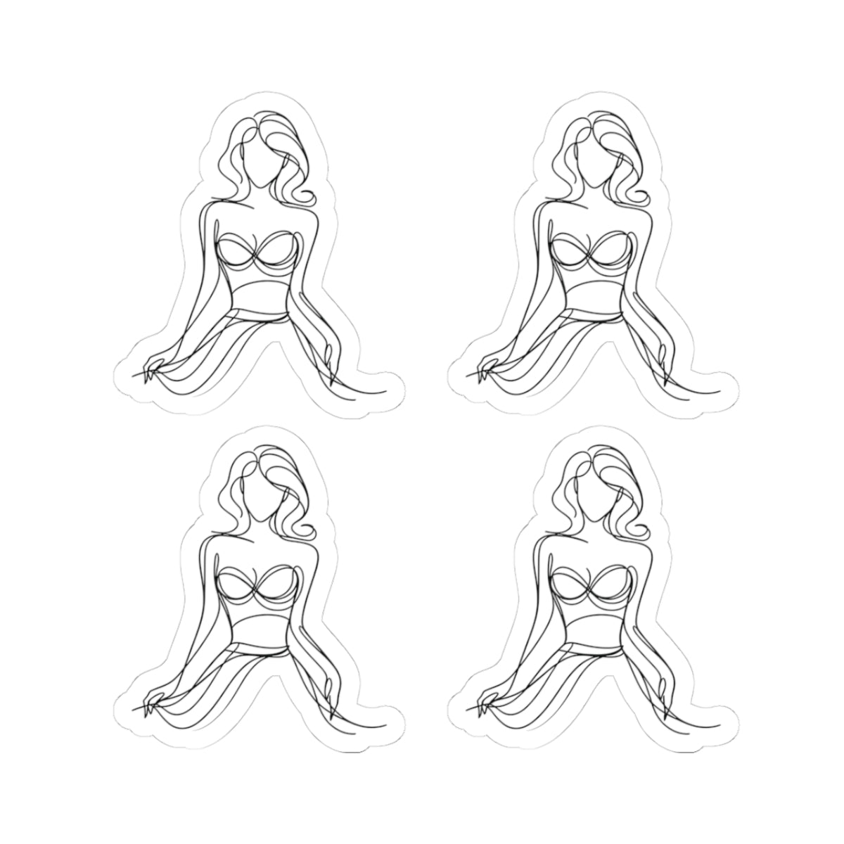 Cause I'm a Woman Kiss-Cut Stickers for Personal Expression, Laptop Decor, Artsy Journal Accessories, Gift for Friends