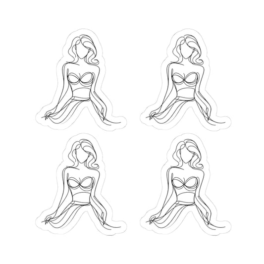 Cause I'm a Woman Kiss-Cut Stickers for Personal Expression, Laptop Decor, Artsy Journal Accessories, Gift for Friends