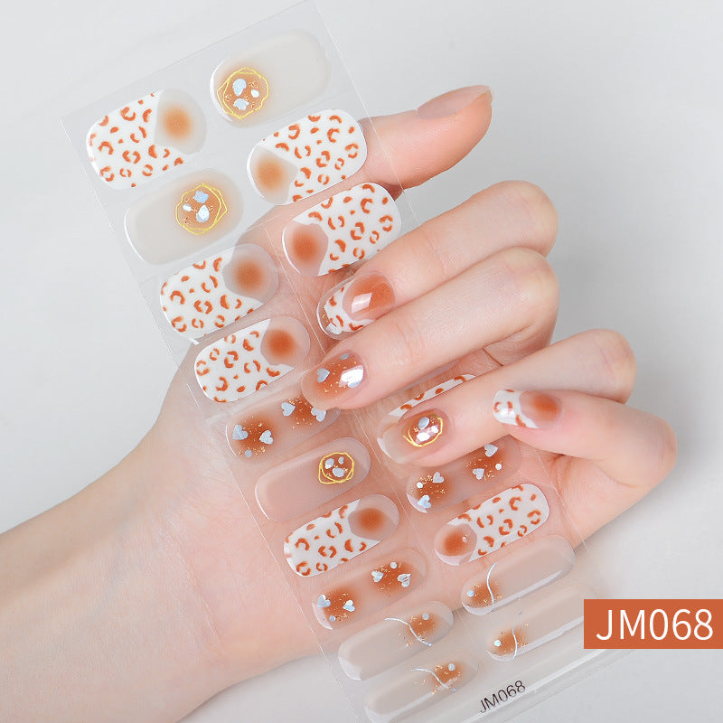 Waterproof And Durable Semi-curing Gel Nail Sticker