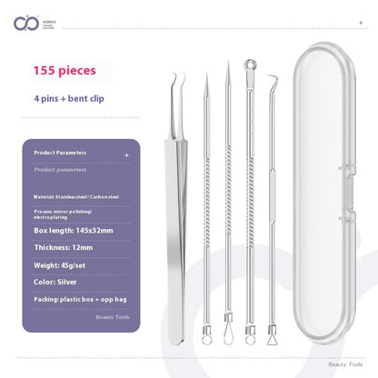 4-piece Needle Set Acne Clip Ultra Fine And Pointed