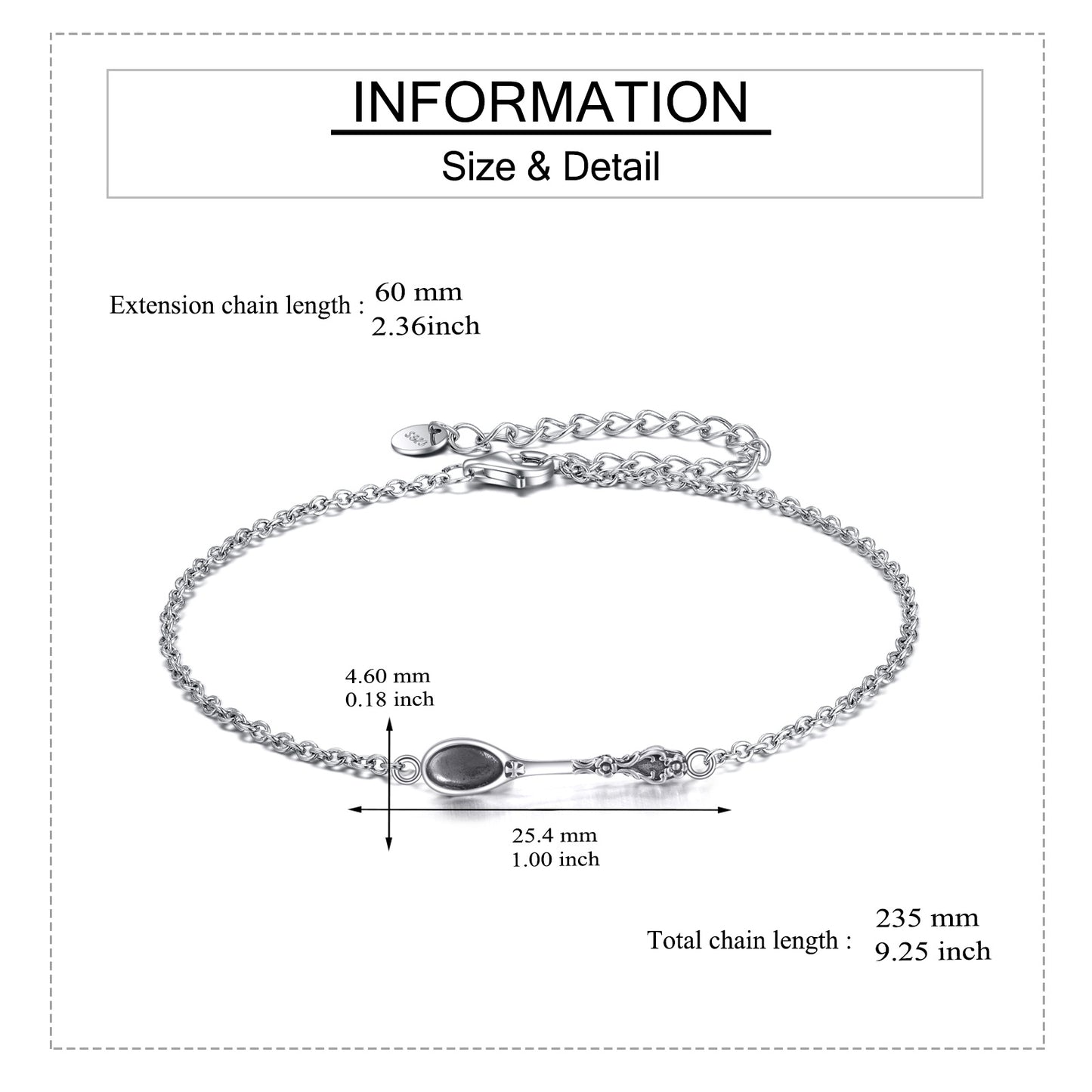 Spoon Bracelet 925 Sterling Silver