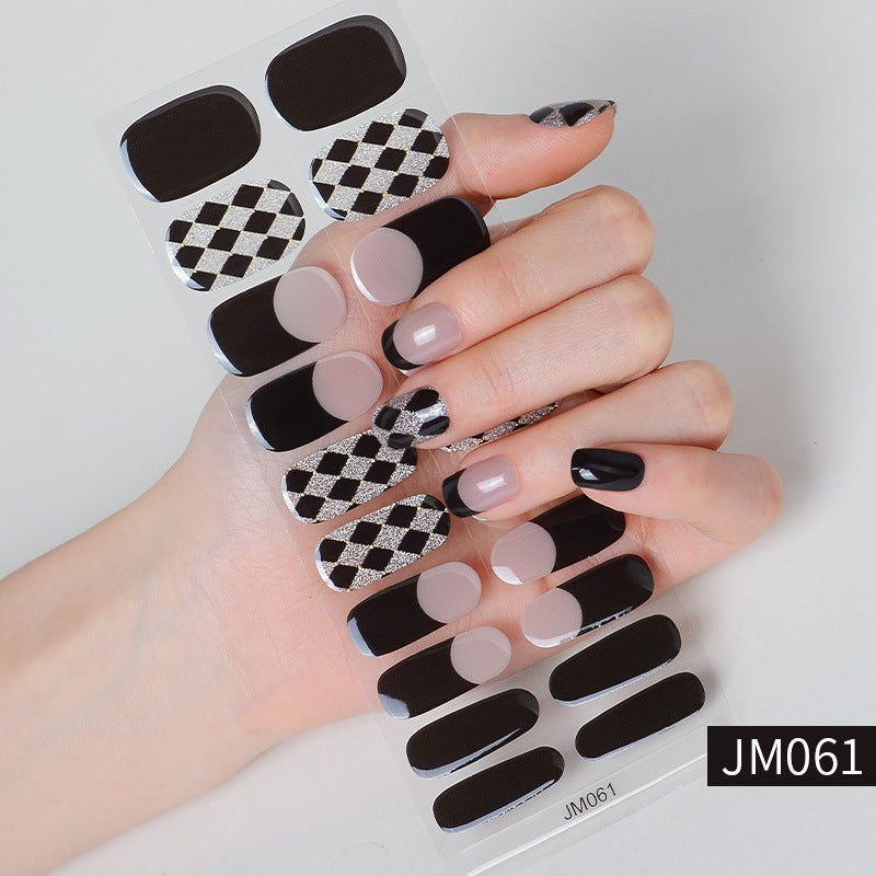 Waterproof And Durable Semi-curing Gel Nail Sticker