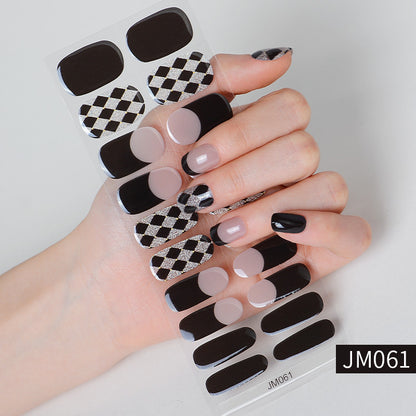 Waterproof And Durable Semi-curing Gel Nail Sticker