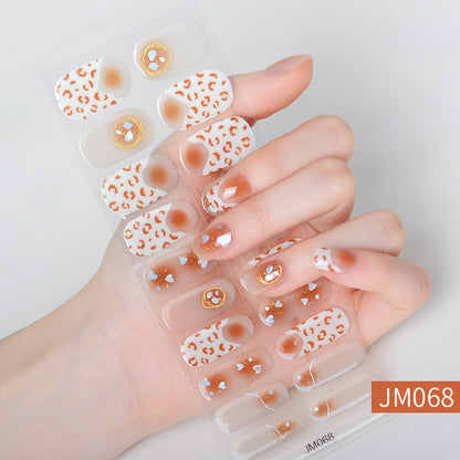 Waterproof And Durable Semi-curing Gel Nail Sticker