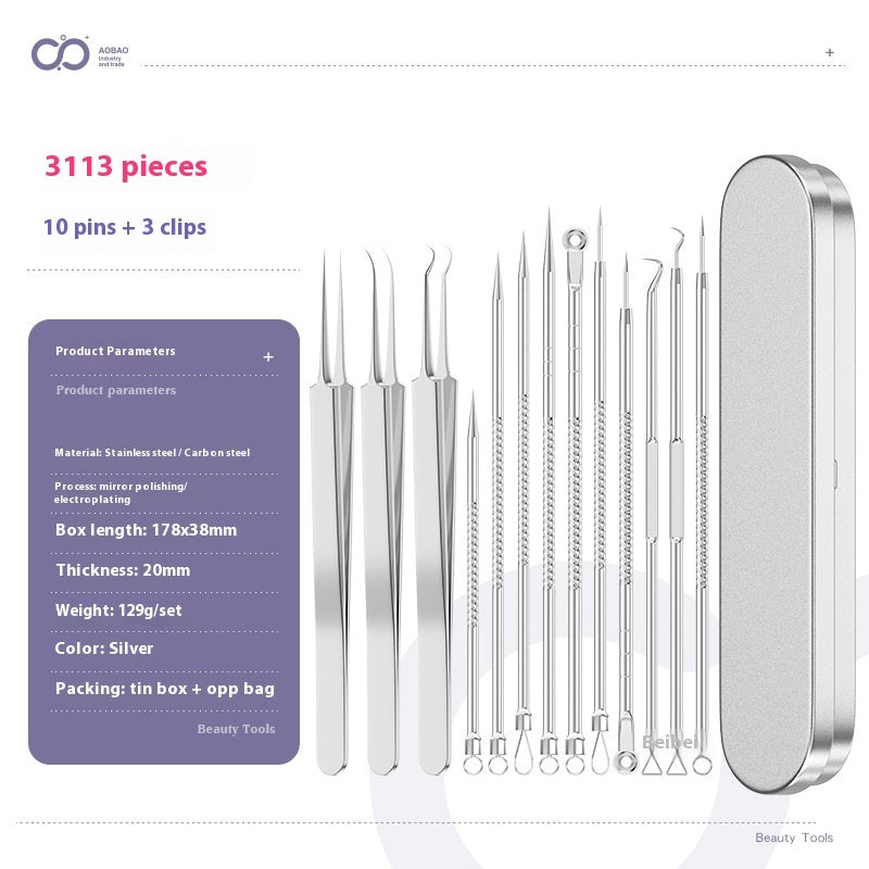 4-piece Needle Set Acne Clip Ultra Fine And Pointed