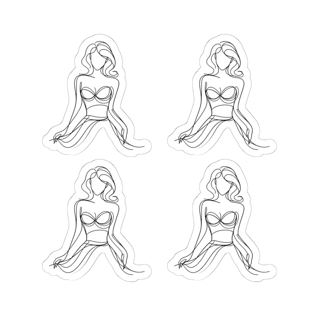 Cause I'm a Woman Kiss-Cut Stickers for Personal Expression, Laptop Decor, Artsy Journal Accessories, Gift for Friends