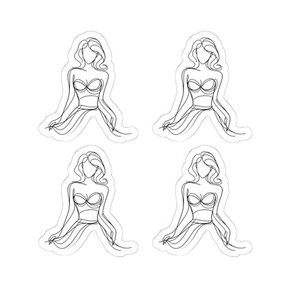 Cause I'm a Woman Kiss-Cut Stickers for Personal Expression, Laptop Decor, Artsy Journal Accessories, Gift for Friends