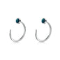 Ear Huggie Earrings Opal Half Cuff Earrings