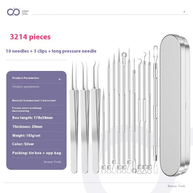 4-piece Needle Set Acne Clip Ultra Fine And Pointed