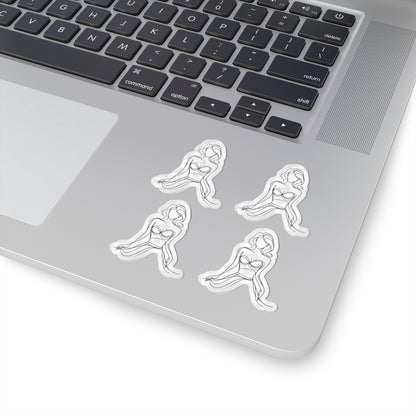 Cause I'm a Woman Kiss-Cut Stickers for Personal Expression, Laptop Decor, Artsy Journal Accessories, Gift for Friends
