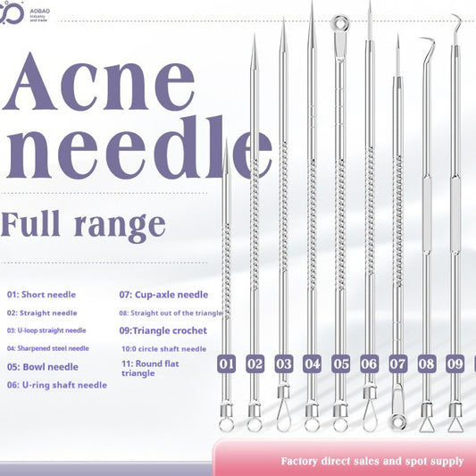 4-piece Needle Set Acne Clip Ultra Fine And Pointed