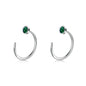 Ear Huggie Earrings Opal Half Cuff Earrings