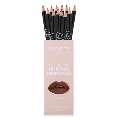 Private Label 12 Colors Smooth Waterproof Long-lasting Vegan Cruelty-free Non-stick Easy To Color Lip Liner Makeup