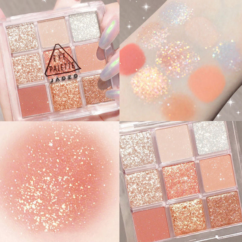 9 Colors Eye Shadow Plate Ins Super Hot Shimmer Matte