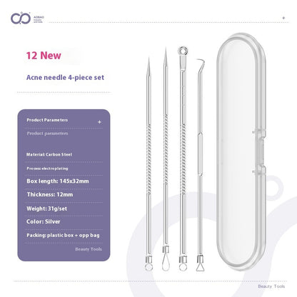 4-piece Needle Set Acne Clip Ultra Fine And Pointed