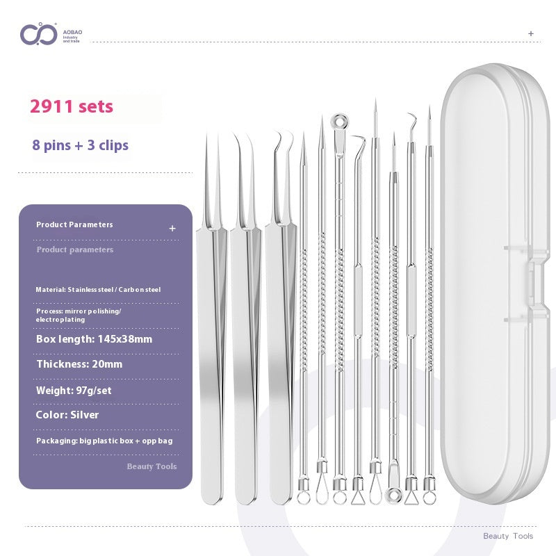 4-piece Needle Set Acne Clip Ultra Fine And Pointed