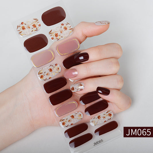 Waterproof And Durable Semi-curing Gel Nail Sticker