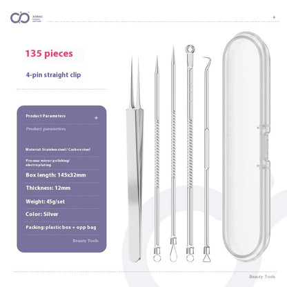 4-piece Needle Set Acne Clip Ultra Fine And Pointed