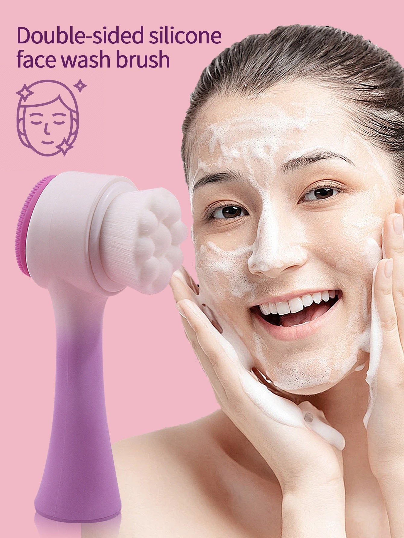 Facial Brush Keep Dry Three-piece Coral Fleece Absorbent Hair Band