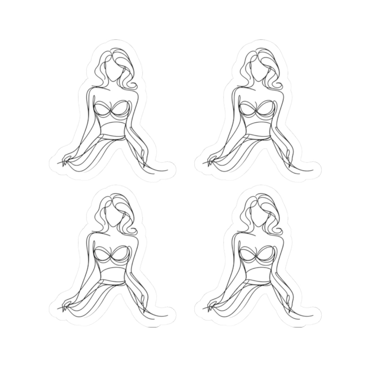 Cause I'm a Woman Kiss-Cut Stickers for Personal Expression, Laptop Decor, Artsy Journal Accessories, Gift for Friends