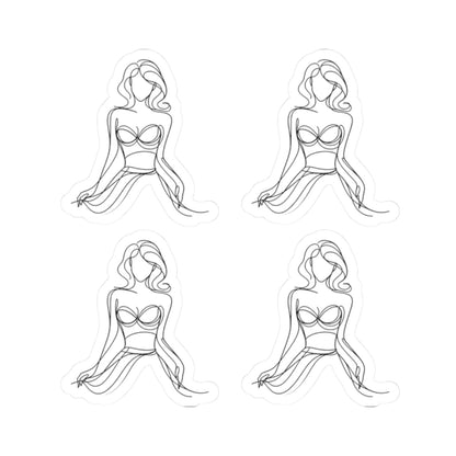 Cause I'm a Woman Kiss-Cut Stickers for Personal Expression, Laptop Decor, Artsy Journal Accessories, Gift for Friends