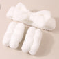 Facial Brush Keep Dry Three-piece Coral Fleece Absorbent Hair Band