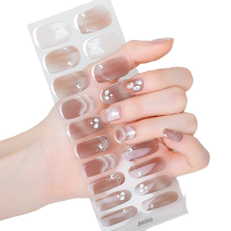 Waterproof And Durable Semi-curing Gel Nail Sticker