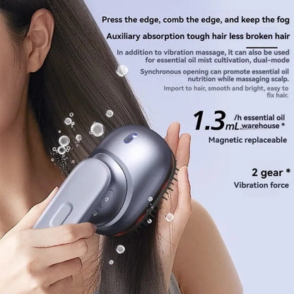 Electric Brush - Multi-function Scalp Massage Comb, Can Hold Hair Oils