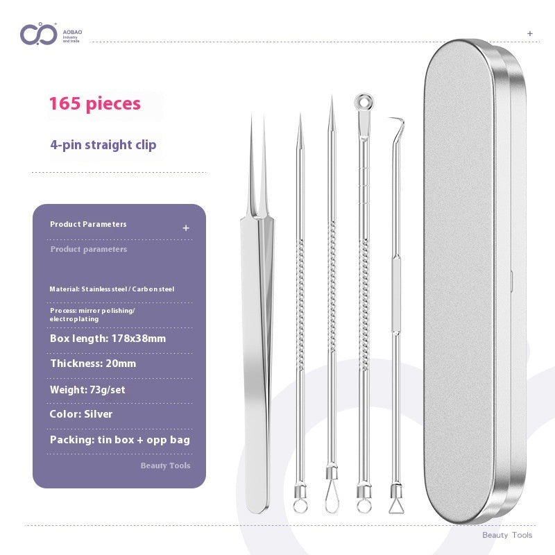 4-piece Needle Set Acne Clip Ultra Fine And Pointed