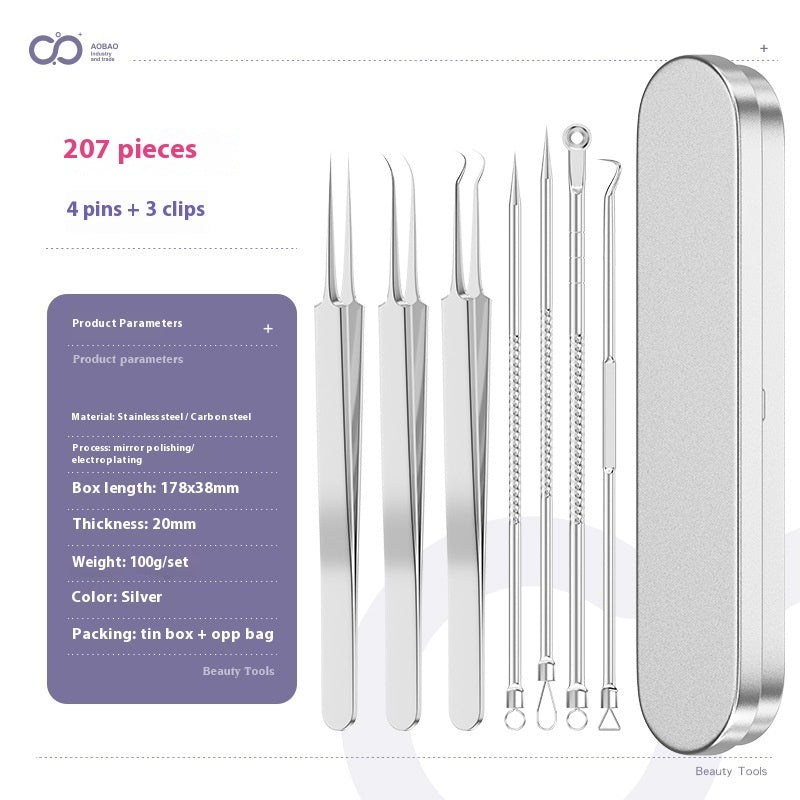 4-piece Needle Set Acne Clip Ultra Fine And Pointed
