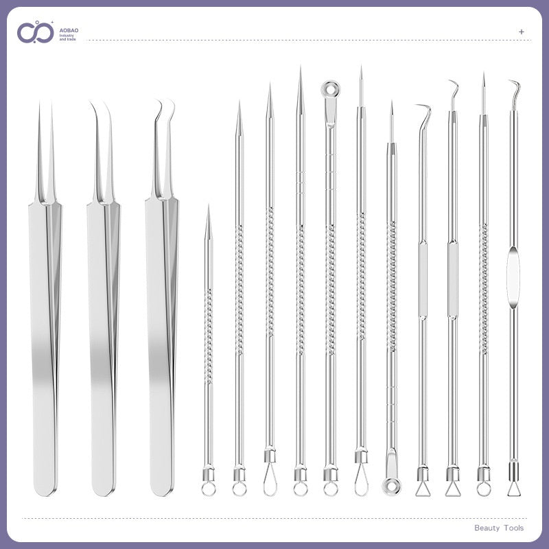 4-piece Needle Set Acne Clip Ultra Fine And Pointed