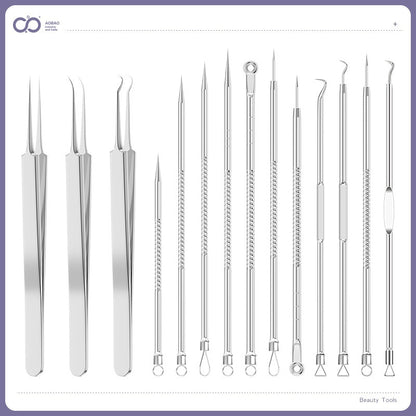 4-piece Needle Set Acne Clip Ultra Fine And Pointed