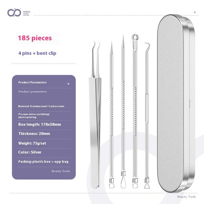 4-piece Needle Set Acne Clip Ultra Fine And Pointed