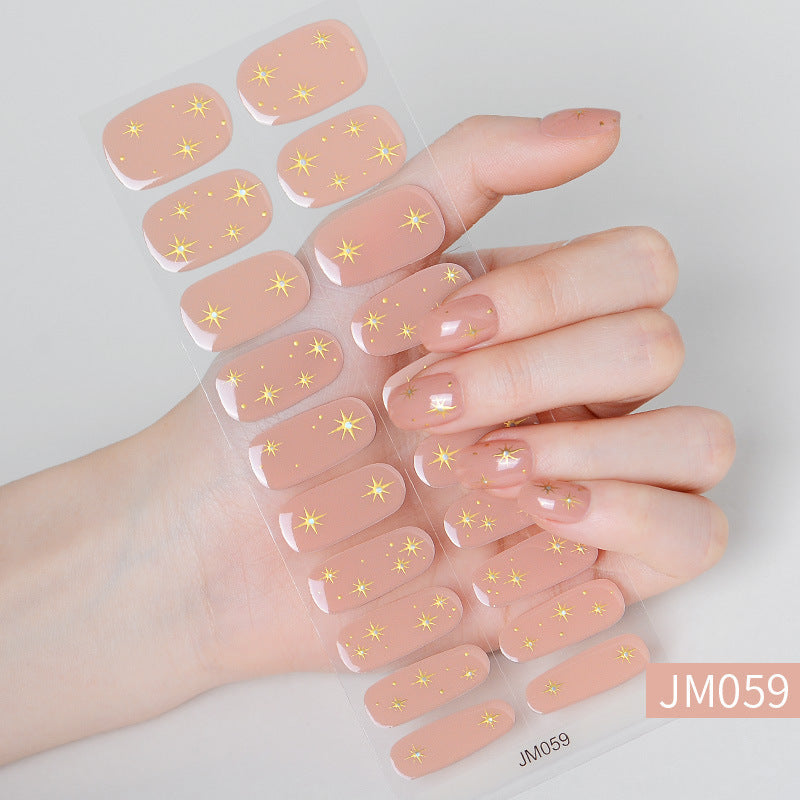 Waterproof And Durable Semi-curing Gel Nail Sticker