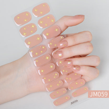 Waterproof And Durable Semi-curing Gel Nail Sticker