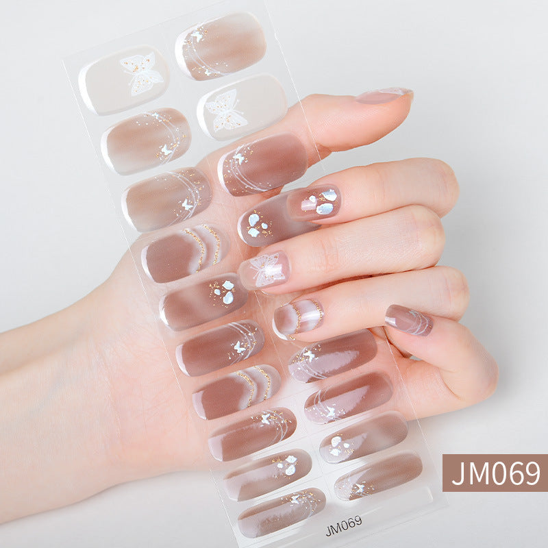 Waterproof And Durable Semi-curing Gel Nail Sticker
